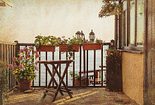 Фотообои балкон Divino Decor Фотопанно 4-х полосные L-021